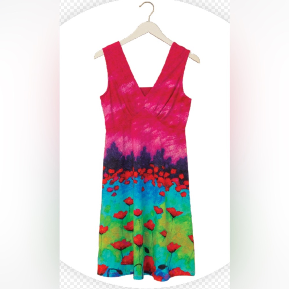 Sleeveless v neck dress size L from Canadian maker Dolcezza